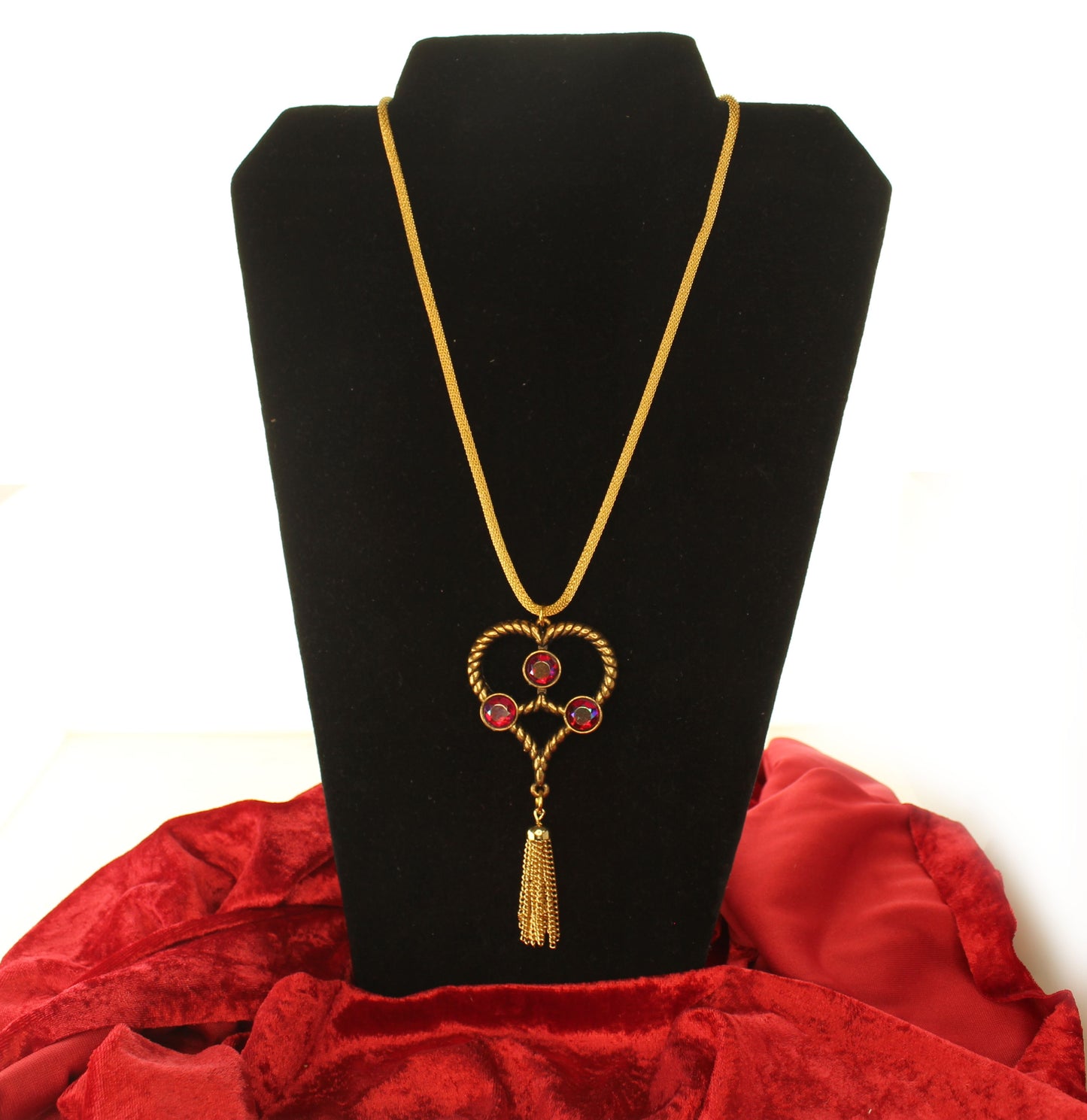 57mm x 47mm Golden Radiance Heart Necklace, made in USA, each
