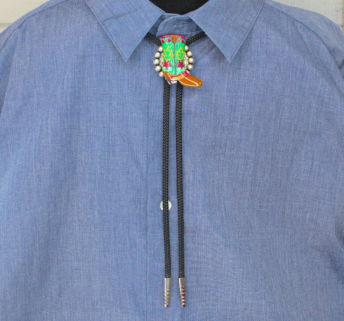 38mm x 43mm High Desert Cowboy Bolo Tie, made in USA, each