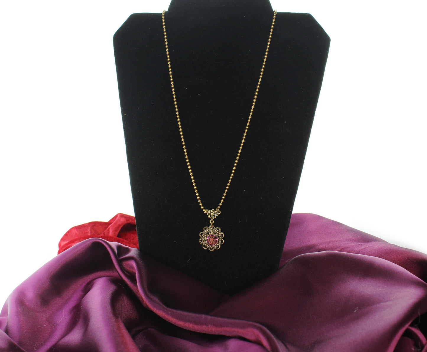 23mm Amethyst Bloom Pendant, made in USA, each