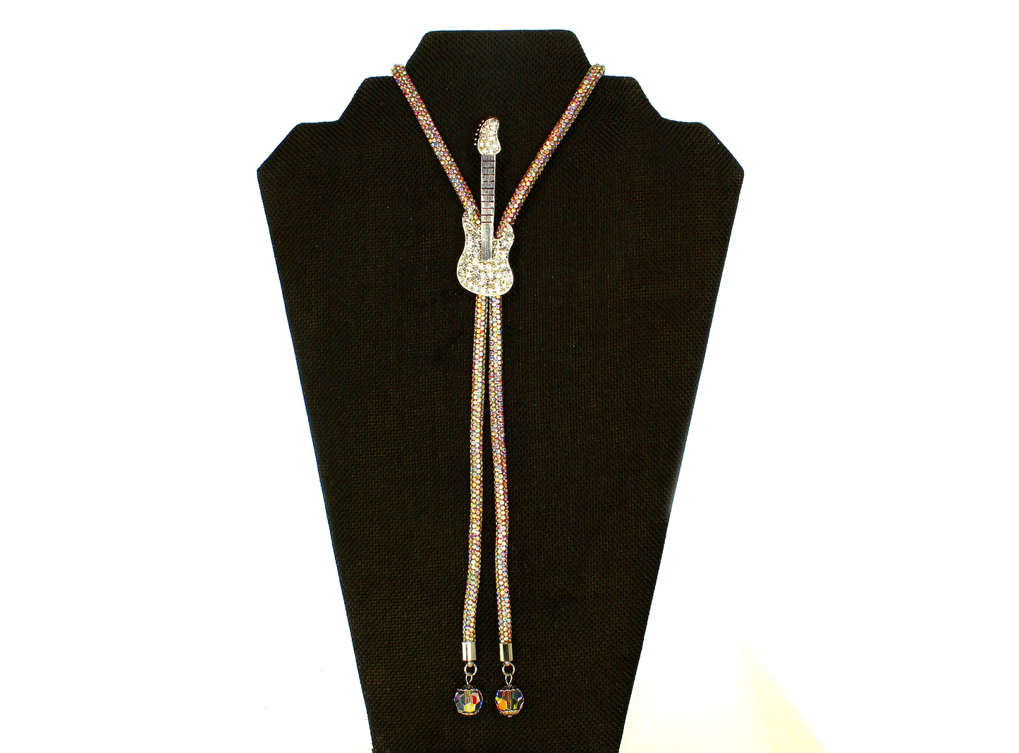 Crystal Guitar Bolo Tie, made in USA, each