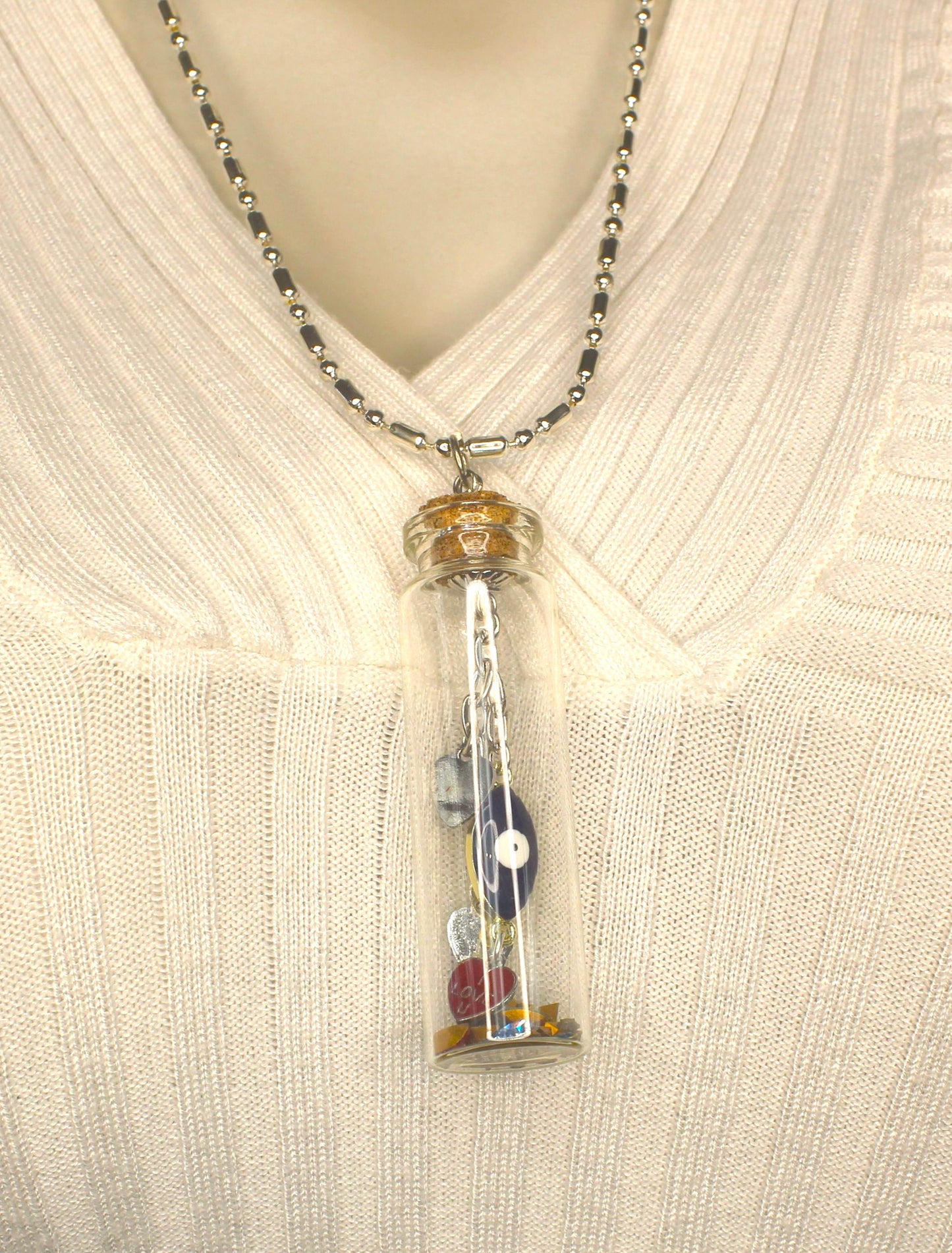 Love & Protection Pendant Necklace, made in USA, each