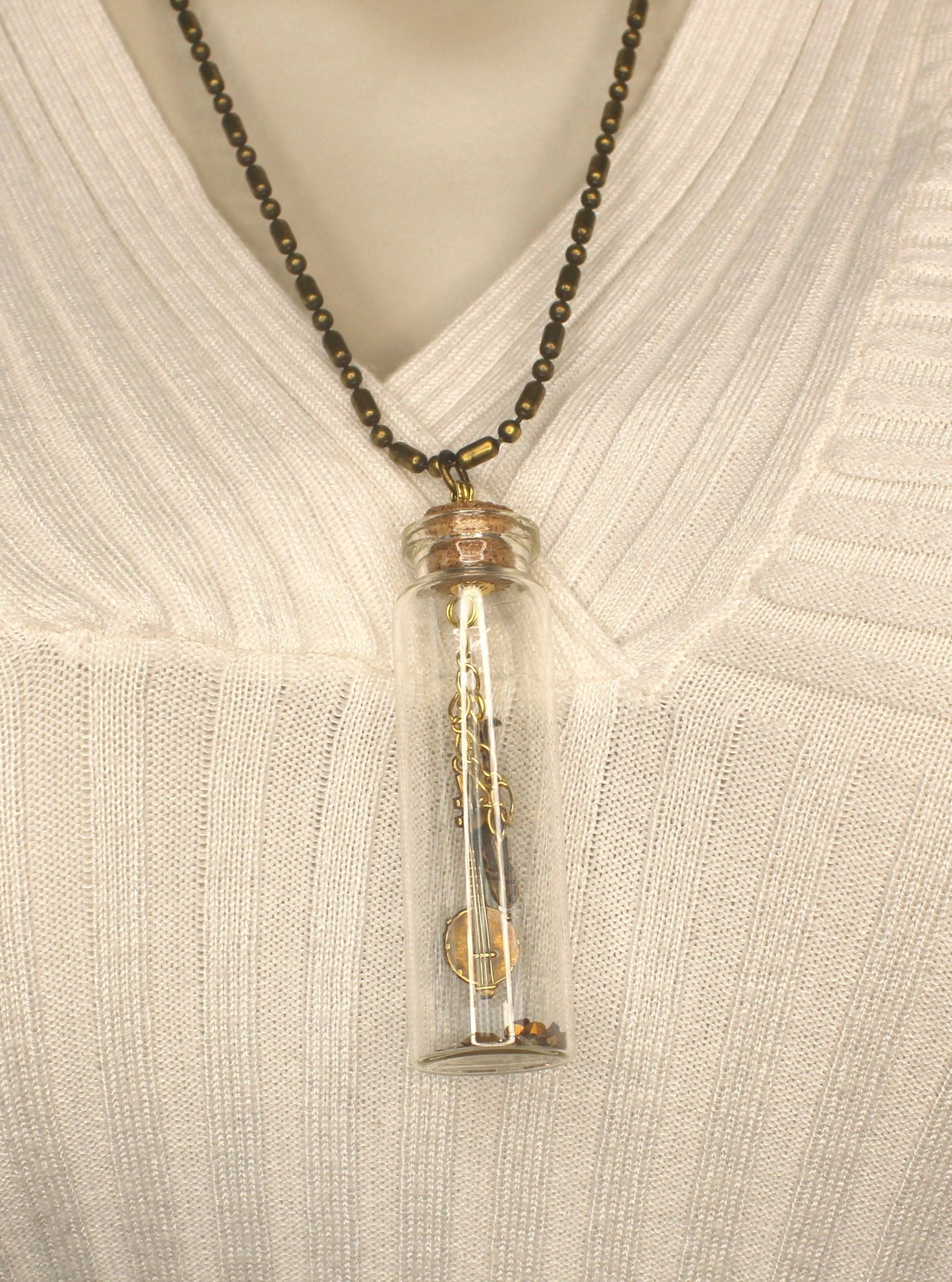 Whimsical Keepsake Bottle Necklace, made in USA, each