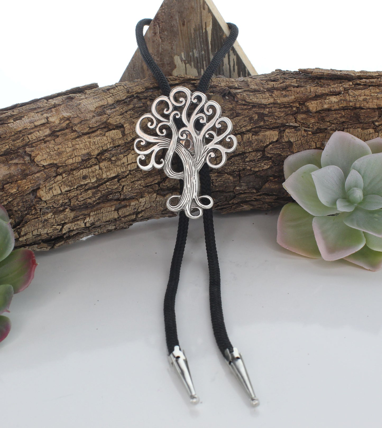 68mm x 53mm Deep Roots Bolo Tie, made in USA, made in USA, each