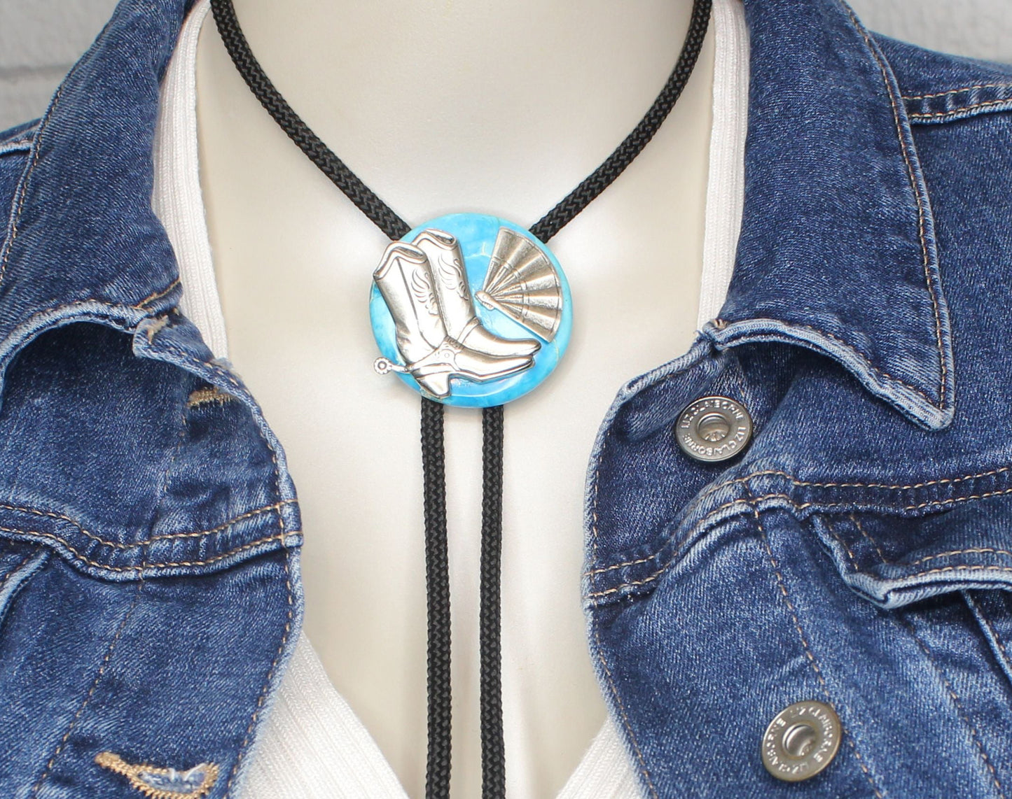 44mm Blue Sky Western Bolo Tie, made in USA, each
