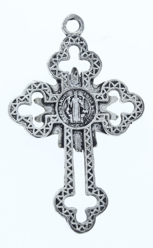 58mm Spanish Cross Charm Pendant, Classic silver, Pack of 4, charm_promo