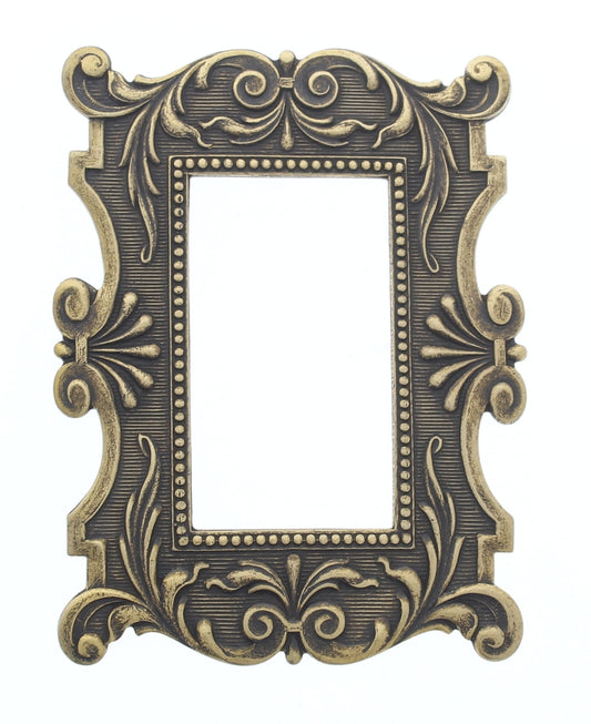 61mm x 48mm Frame, Antique Gold, Classic Silver, made in usa, pk/1