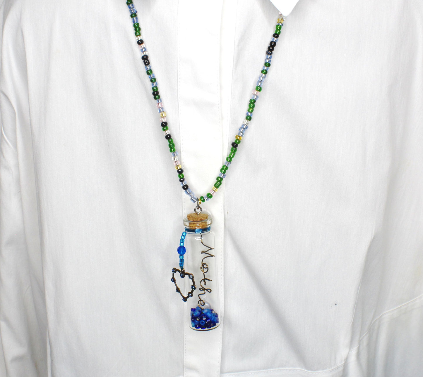 80mm x 22mm Mother Bottle Necklace, made in USA, each