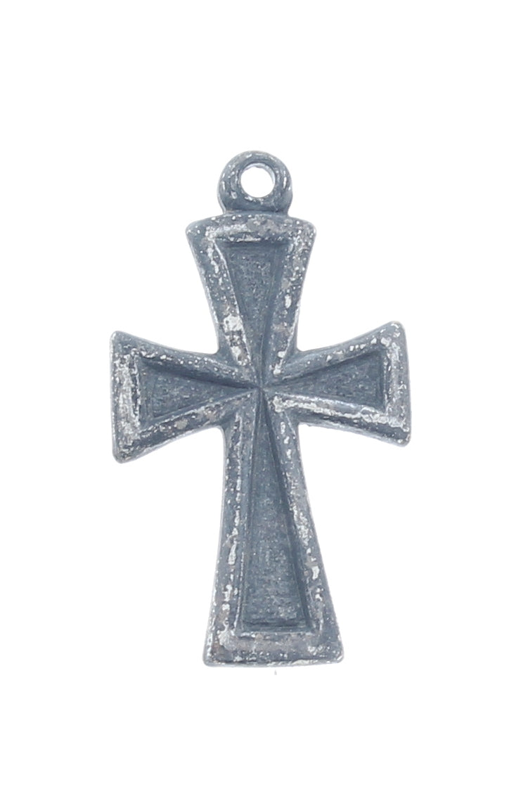 20x13mm Gothic Cross Classic Silver pk/6