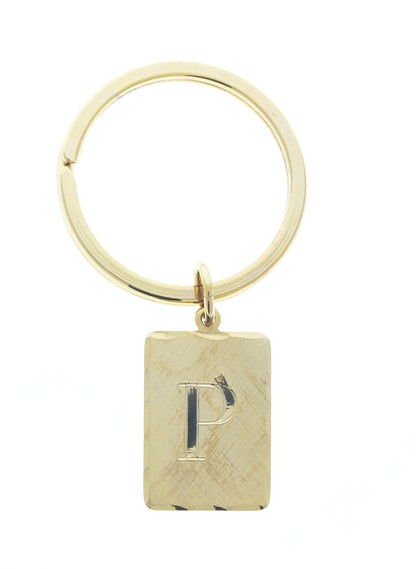 23mm x 17mm Keychain Initial Gold plated, sold by Initial, 1 each