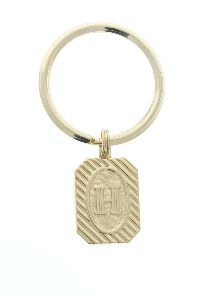 24mm x 17mm Keychain Initial, Gold plated, sold by Initial, each