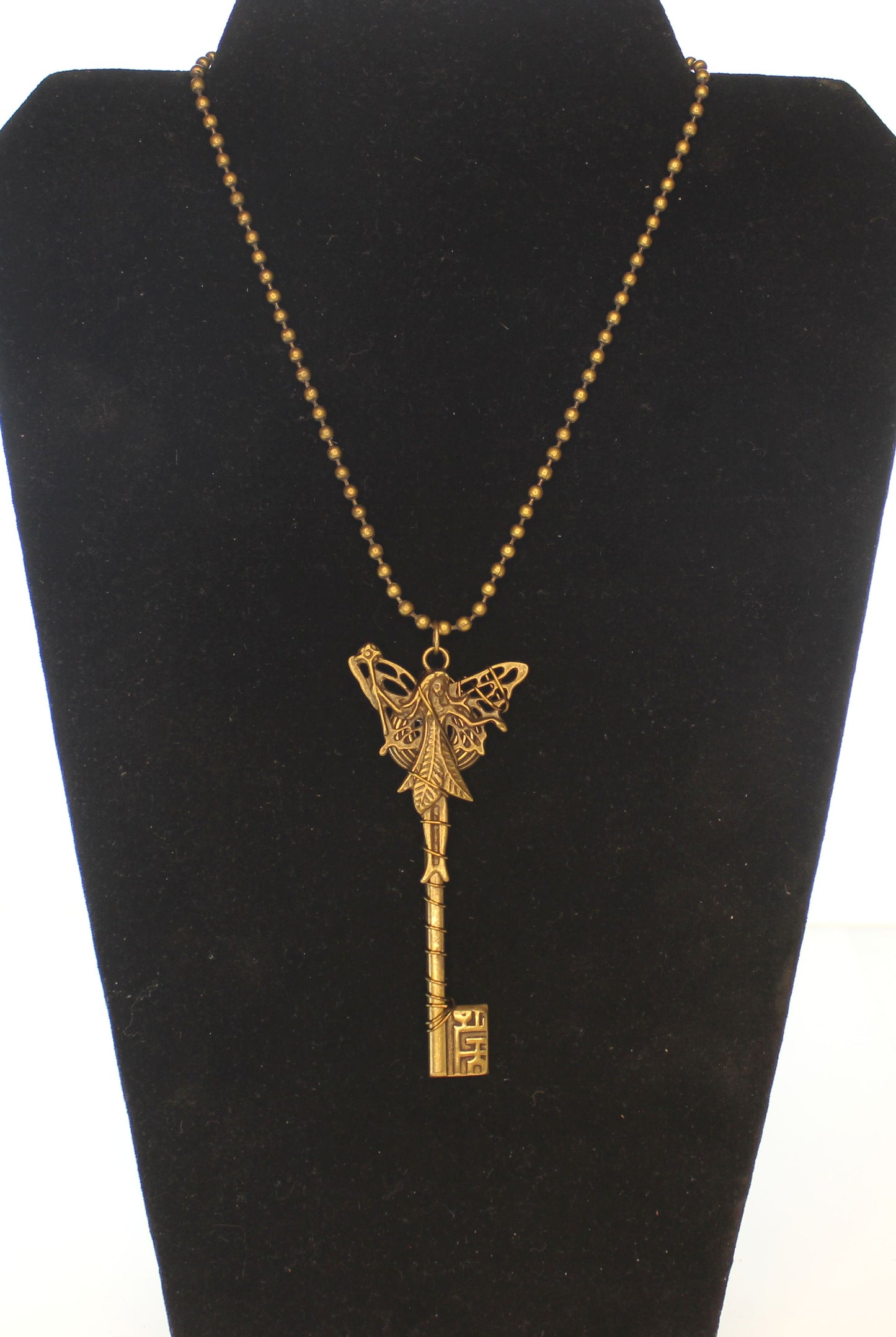 89mm x 37mm Whispering Wings Key Necklace, made in USA, each