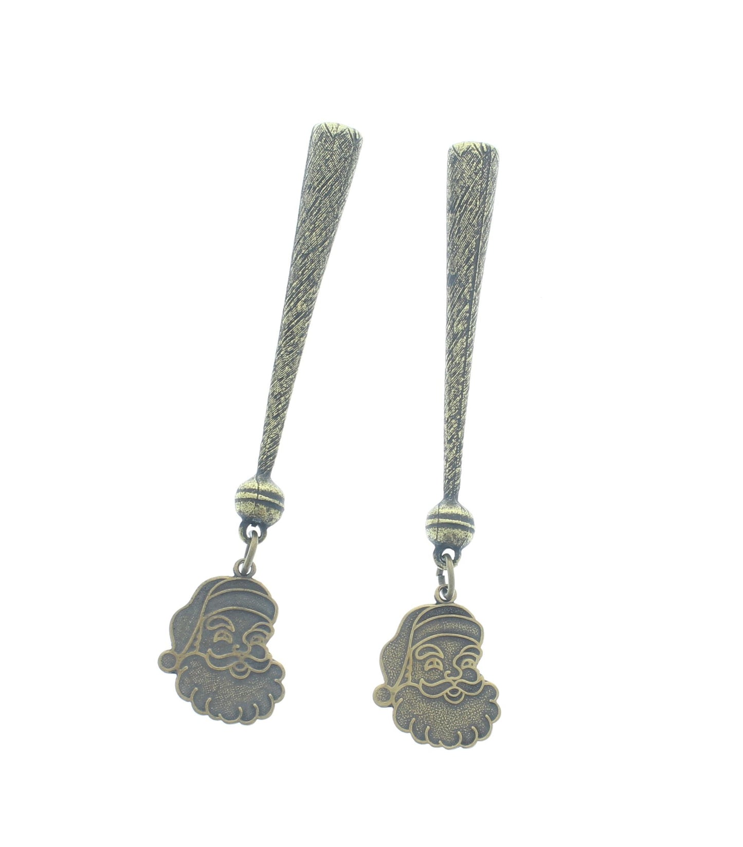 Crimson Ride – Santa Bolo Tips with Festive Sleigh Medallions, made in USA, 85.9mm, pair