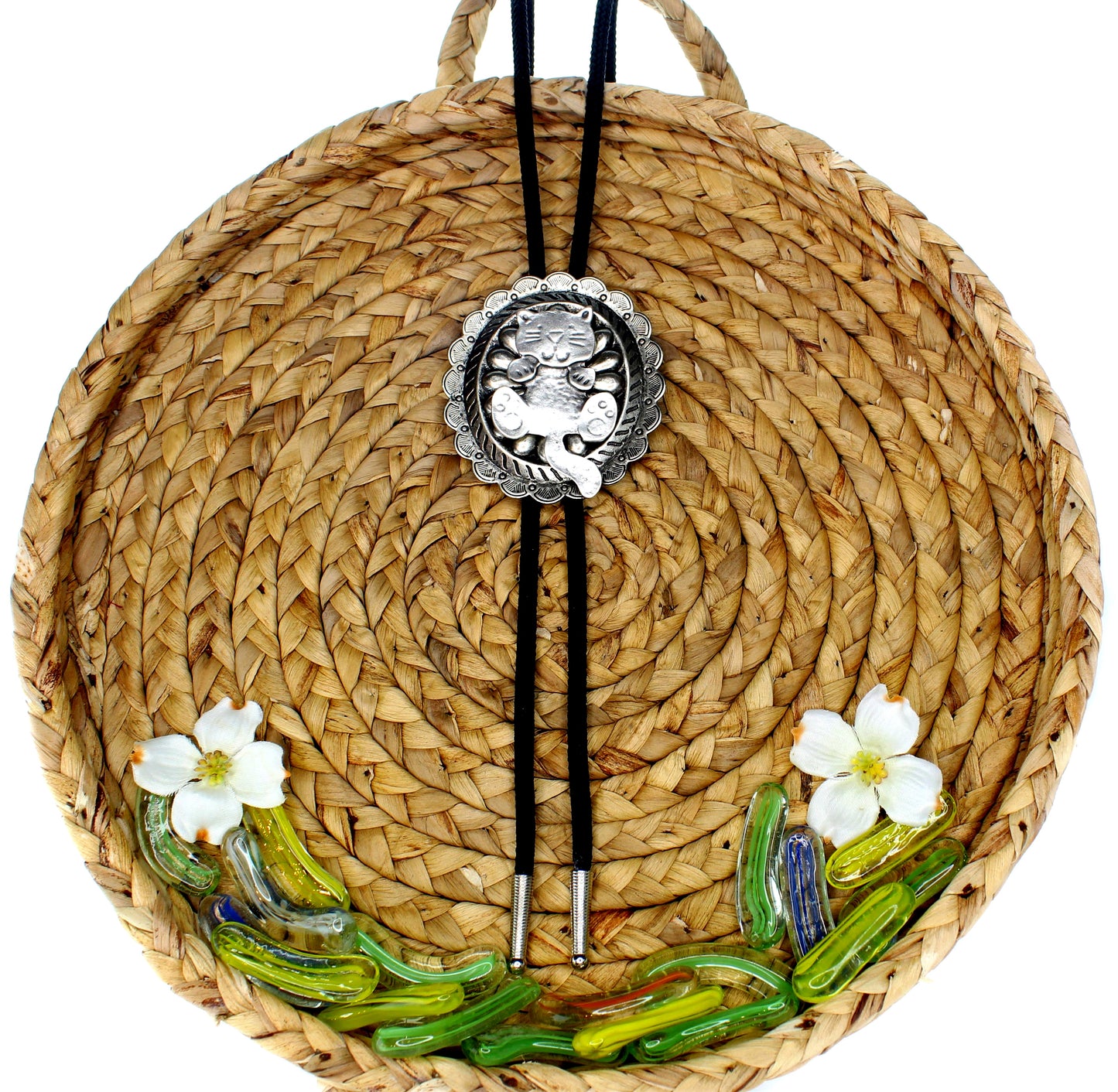 72mm x 64mm Western Whiskers Bolo Tie, made in USA, each