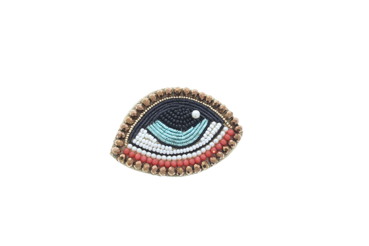 43mm x 62mm Vision Charm Beaded Eye Pin, each