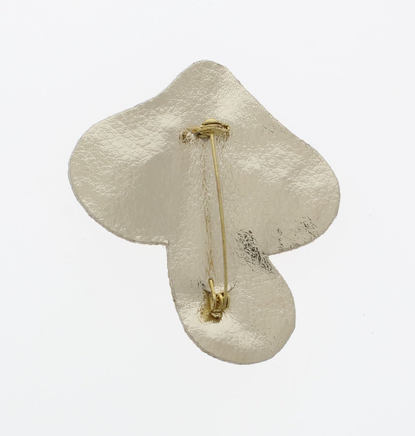 64mm x 56mm Red Toadstool Mushroom Beaded Pin – Handmade Embroidered Brooch, each