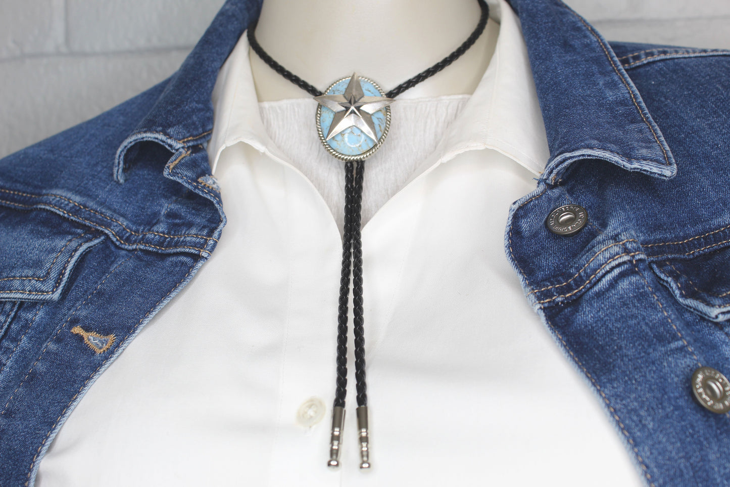 Mesa Star Bolo Tie, Made in USA, each 35mm x 44.7mm