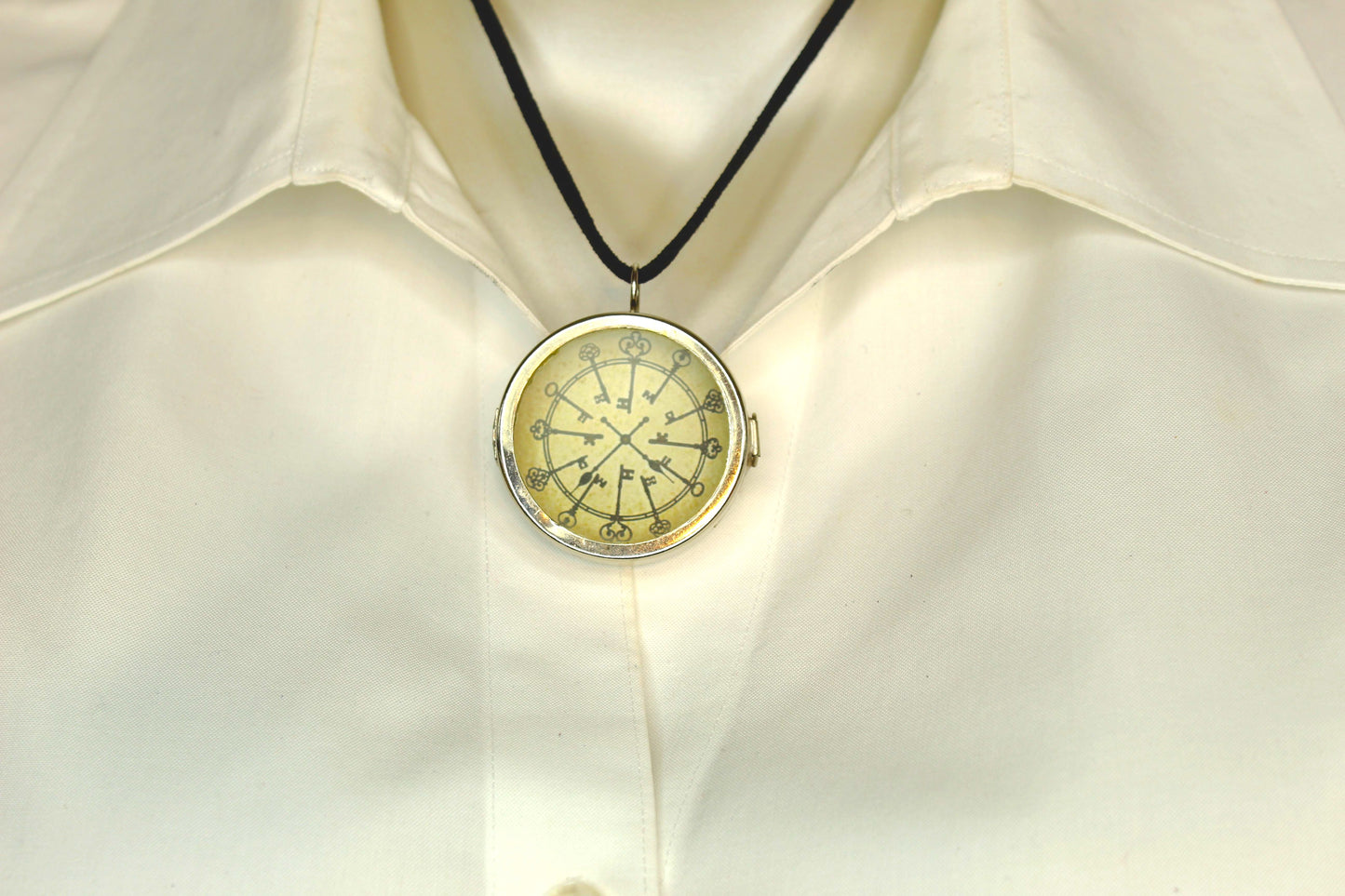 41mm Keywheel Medallion Necklace, made in USA, each