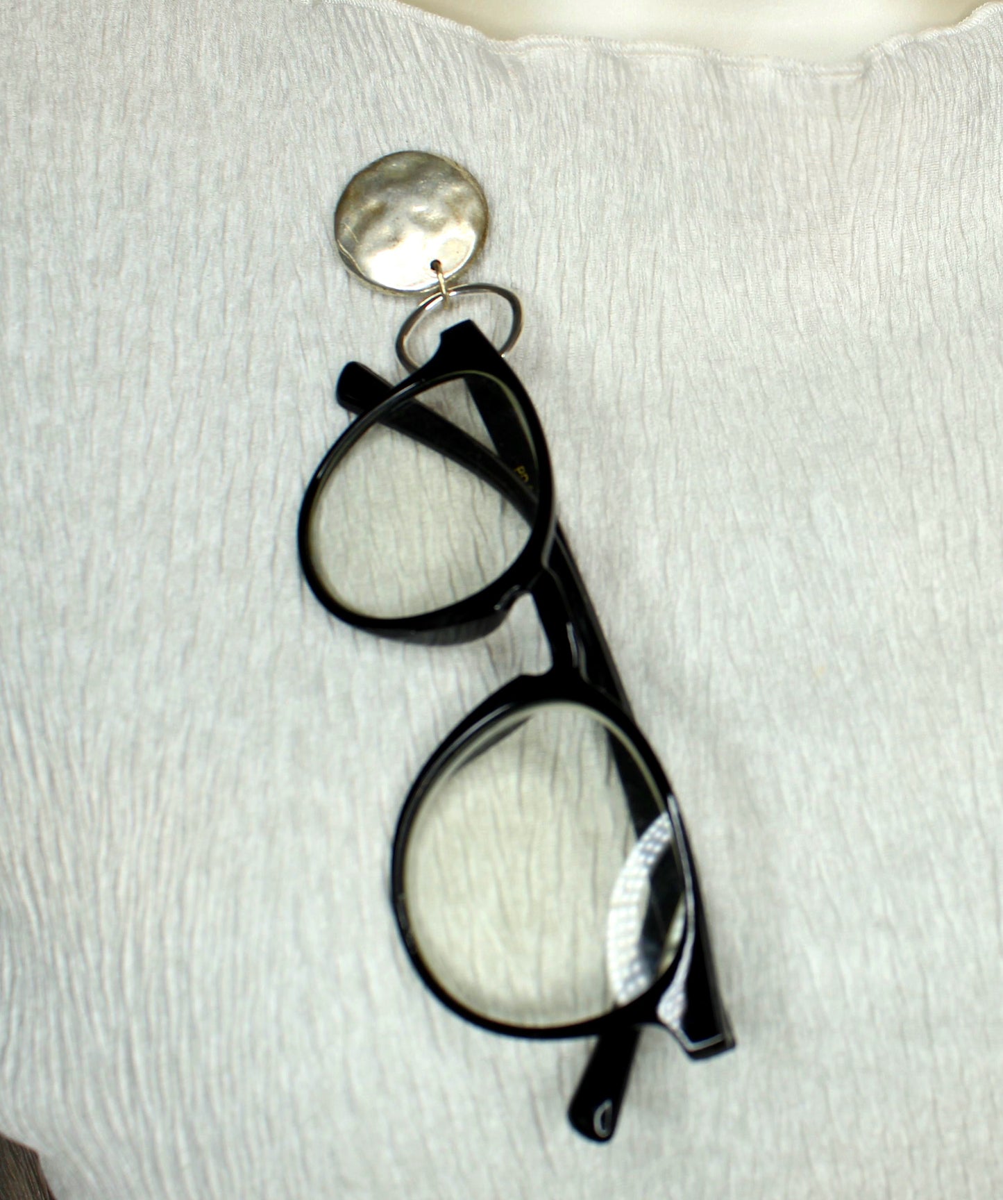 28mm Weathered Moon Eyeglass Clip, made in USA, each