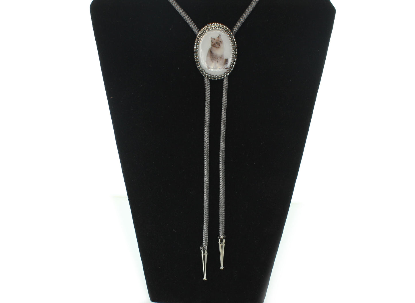 48mm x 36mm Resin Cat Portrait Bolo, made in USA, each