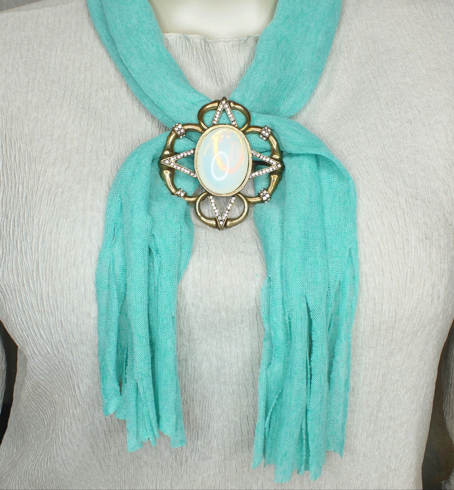 81mm Opalescent Scarf Pendant, made in USA, each