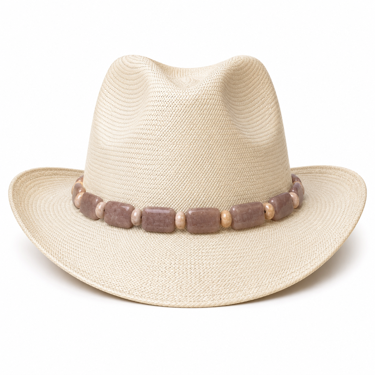 Desert Blush Beaded Western Hat Band, made in USA, each