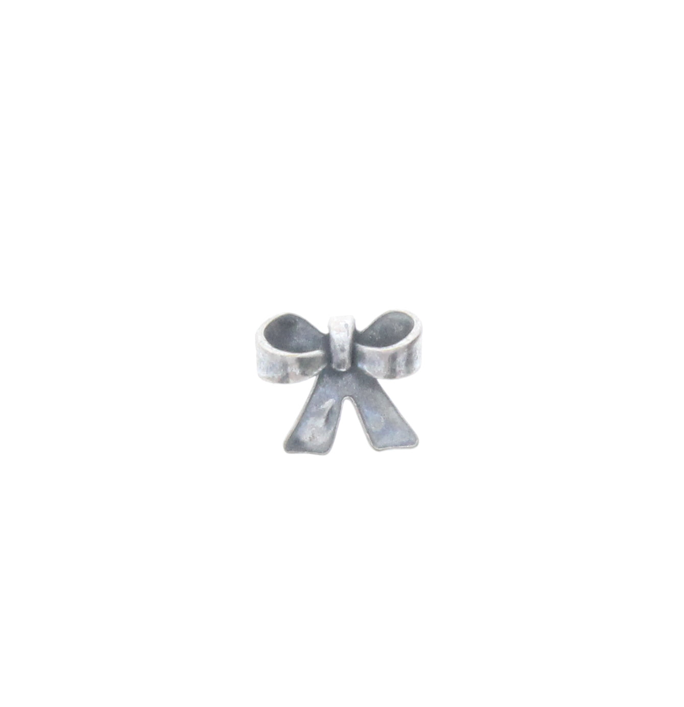 Stamped Metal Bow Charm, pk6