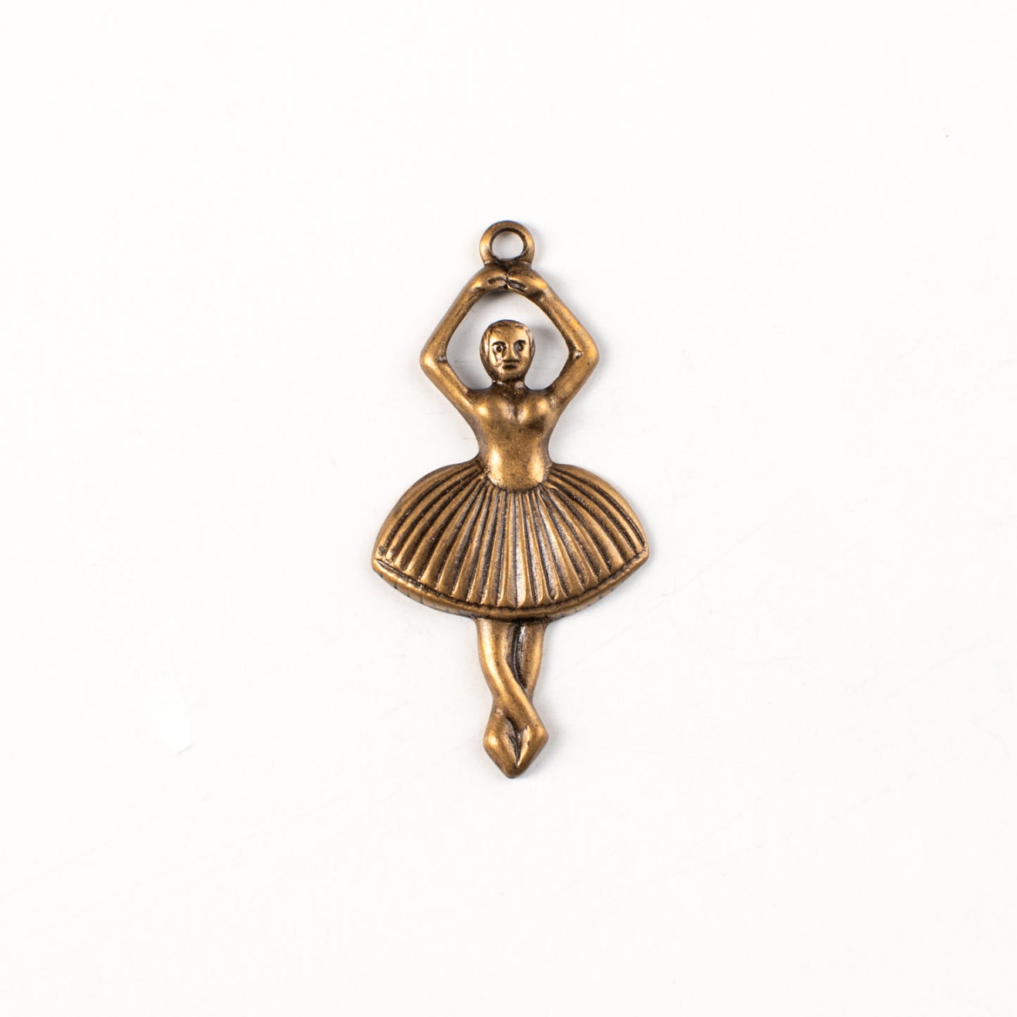 29mm Ballerina Charm, Antique Gold, pk/6