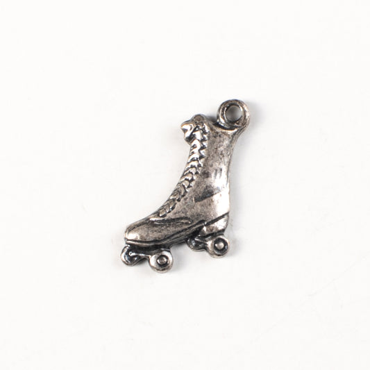 11mm Classic Silver, Antique Gold Roller Skate Charms, pack of 6