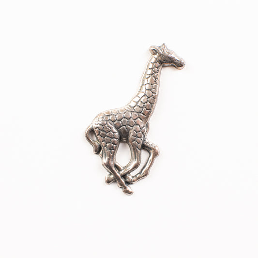 41mm Giraffe Charm, Classic Silver, pack of 6