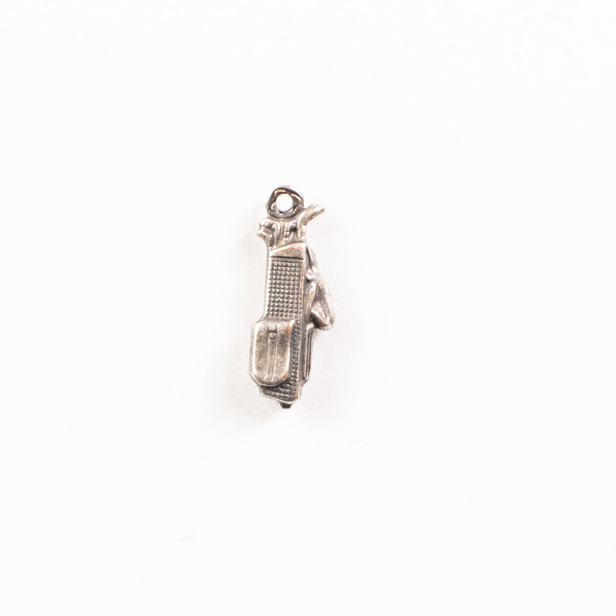 18x6mm Golf Bag Charm, Antique Gold, Classic Silver, pk/6