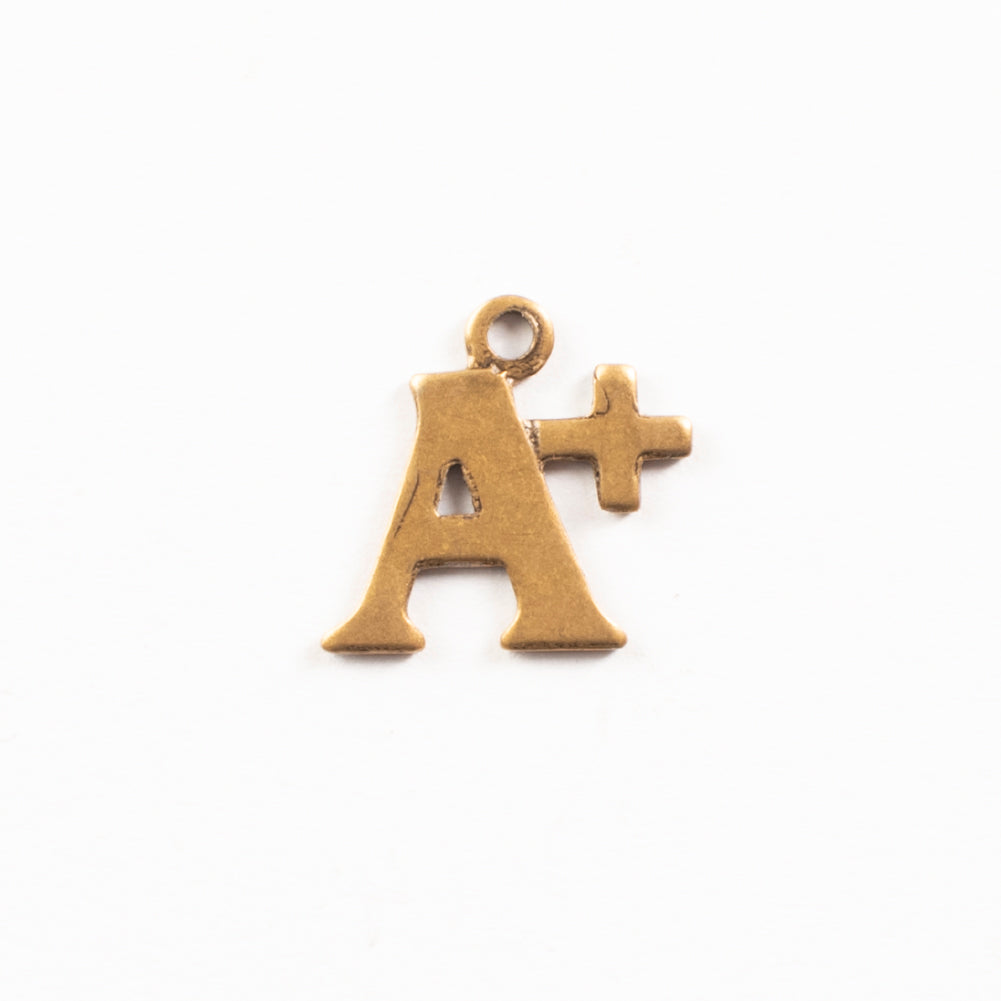 13.5x13.5mm Classic Silver, Antique Gold Finish A+ CHARM, EA