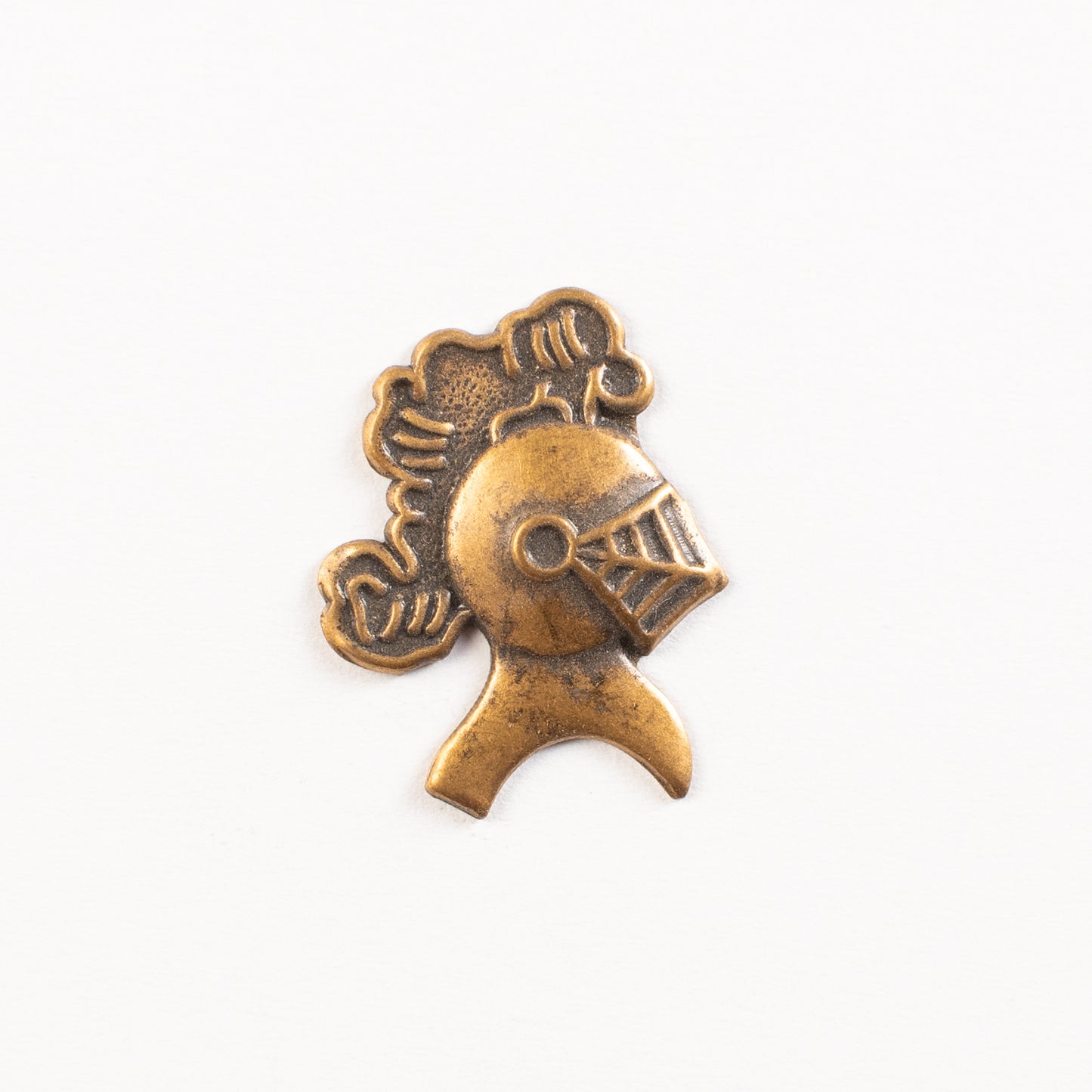 23x17mm Medieval Knight Metal Stamping, Antique Gold, pk/6