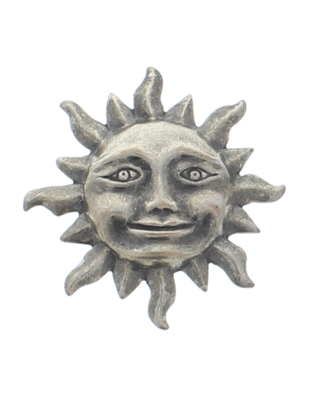 32mm Antique Gold, Antique Silver Finish SUN stamping, pk6