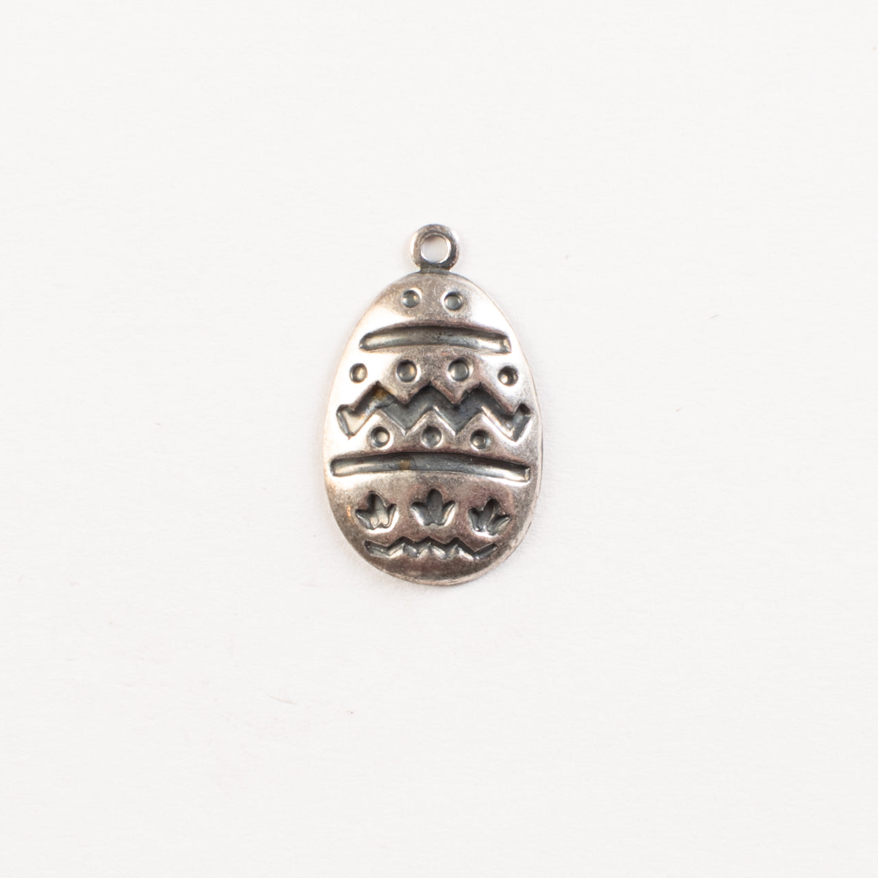 18mm Easter Egg Charm, Antique Gold, Classic Silver, pack of 6