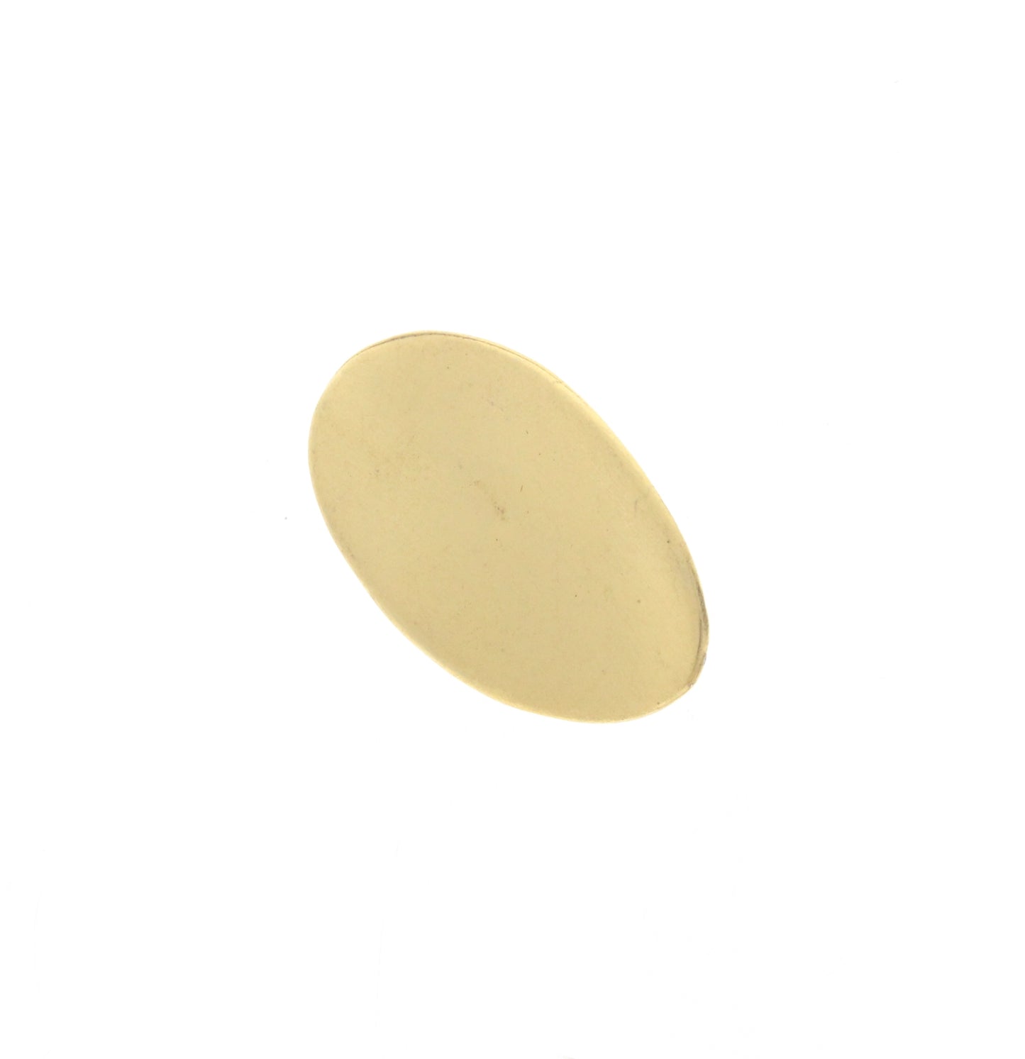 Curved Gold Decorative Button Charm w/Loop, ea