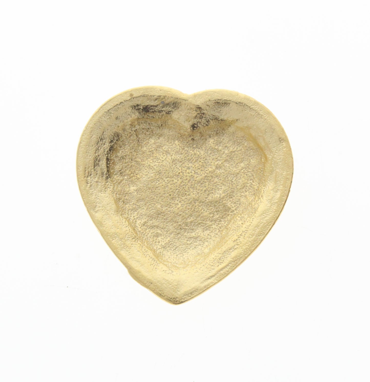 Gold Heart Charm w/Bezel, Pk/6