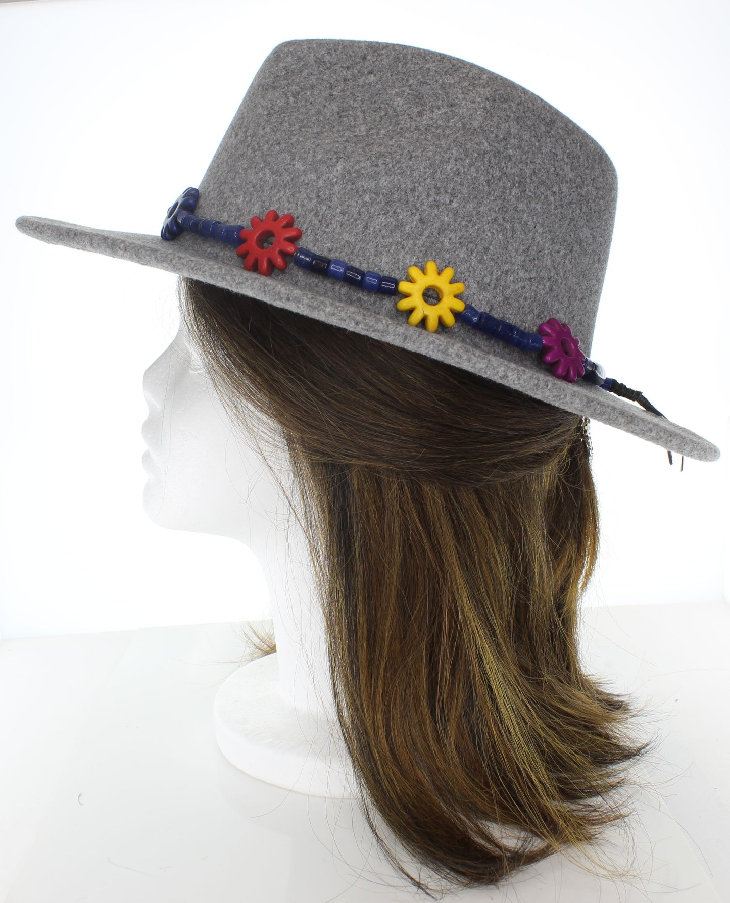 Multi-colored beaded hat bands, sold each