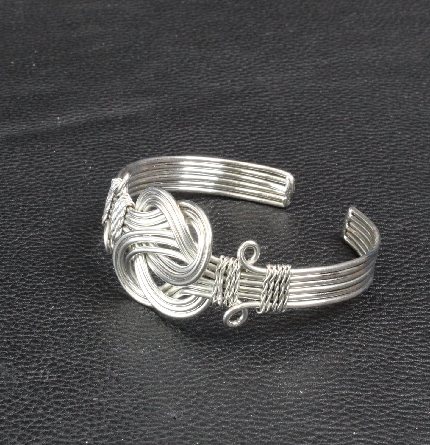 Bracelet Cuff Wire Formed Cuff, Antique Silver, ea
