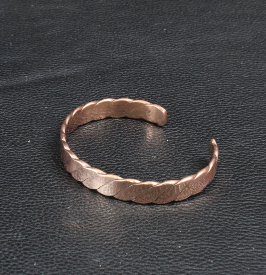 Men's or Ladies' Copper Cuff Rope Bracelet Base, ea