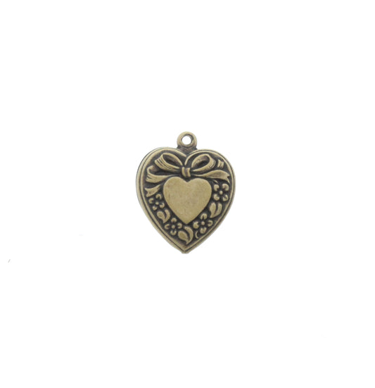 Classic Puff Heart Charms, pack of 6