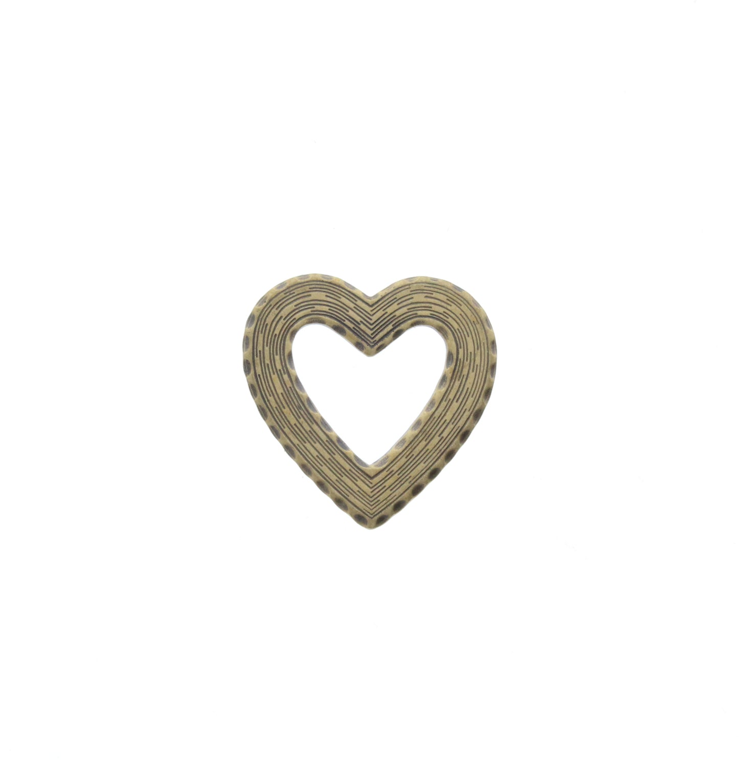 Medium Open Heart Charm, pk/6