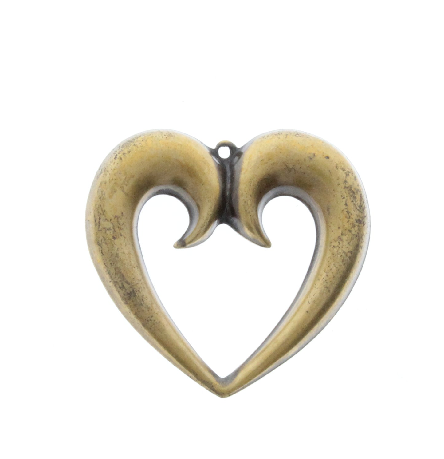 Open Heart Charm, 6 pack