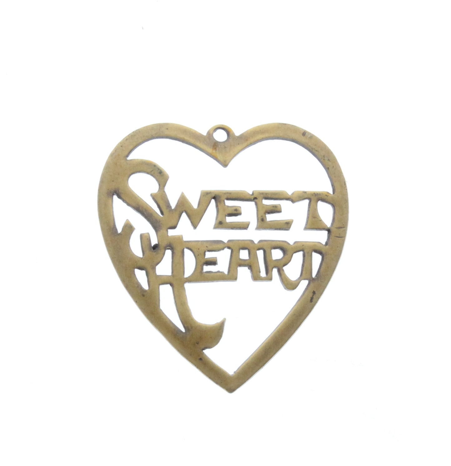 Metal Sweetheart Charm, pk/6