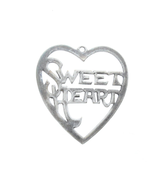 Metal Sweetheart Charm, pk/6