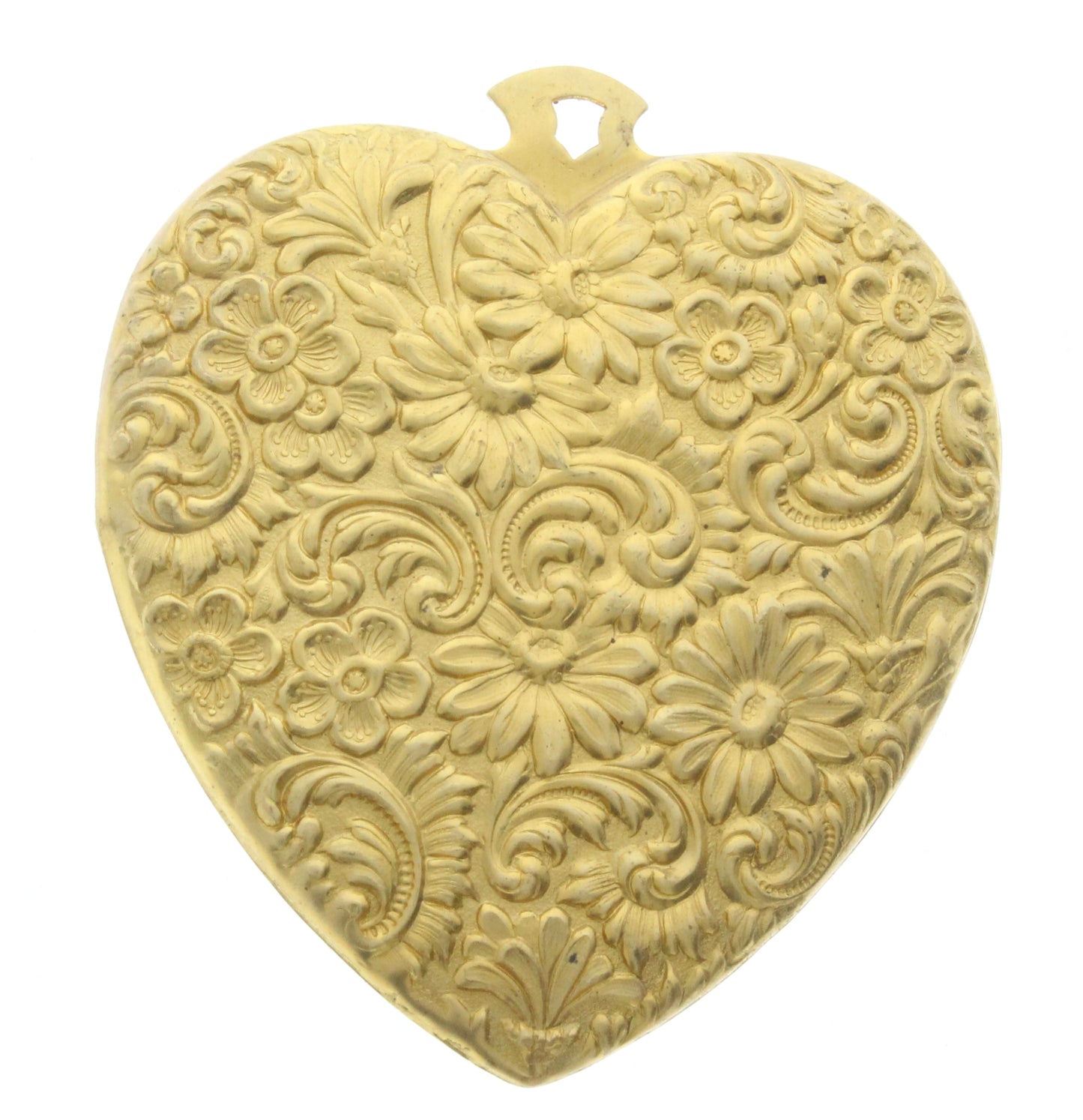 Floral Tapestry Heart Pendant, pk/6
