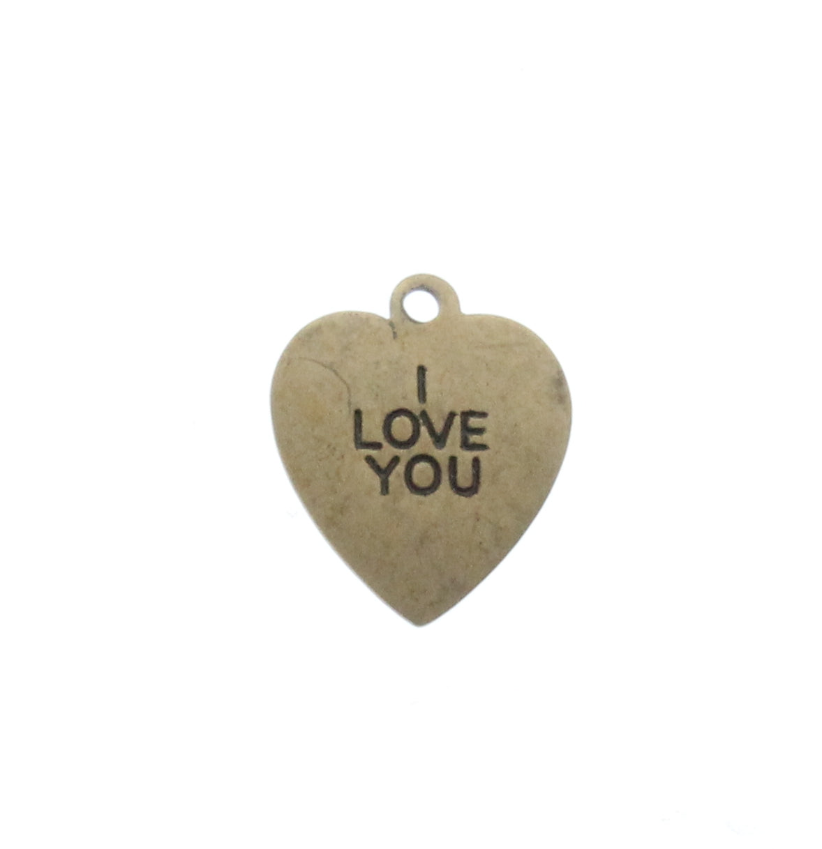 "I Love You" Heart Charm, Pk/6