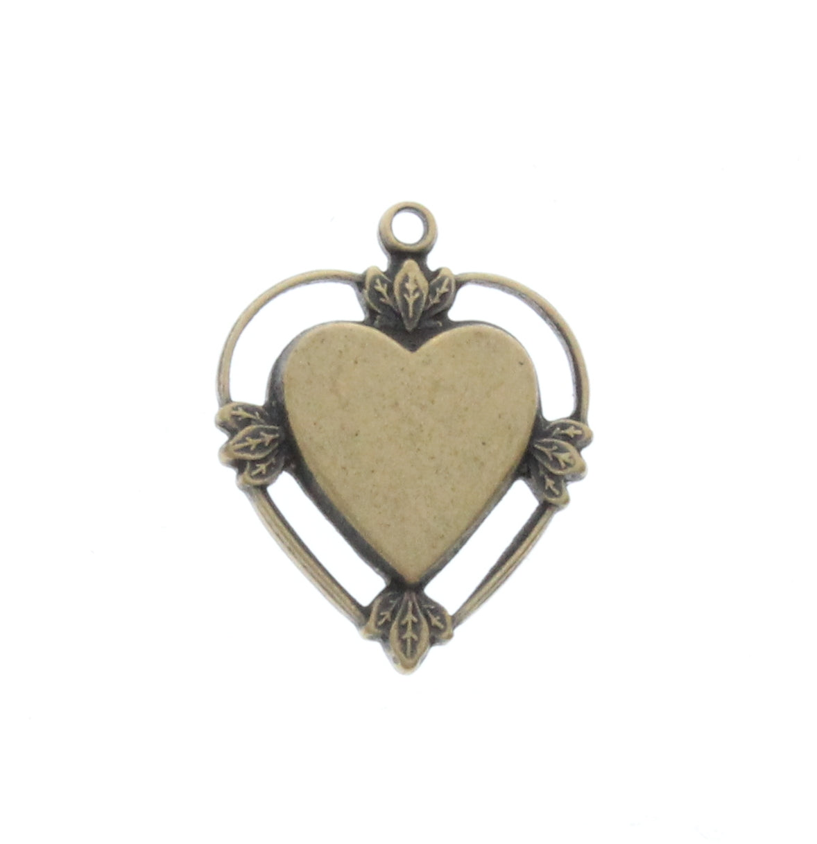 Victorian Heart Charm, pk/6