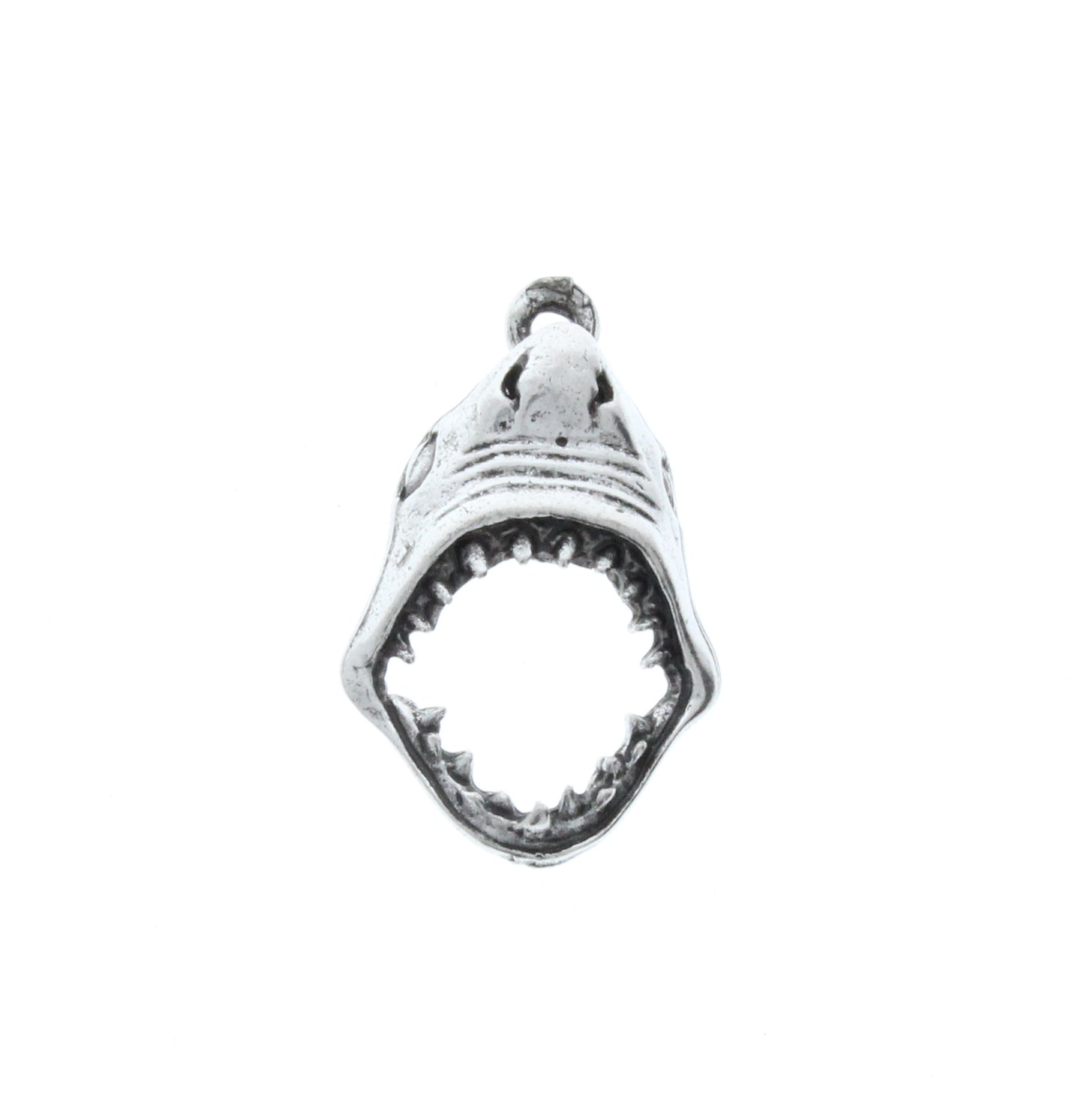 Open Shark Mouth w/Teeth, Classic Silver, Pk/6