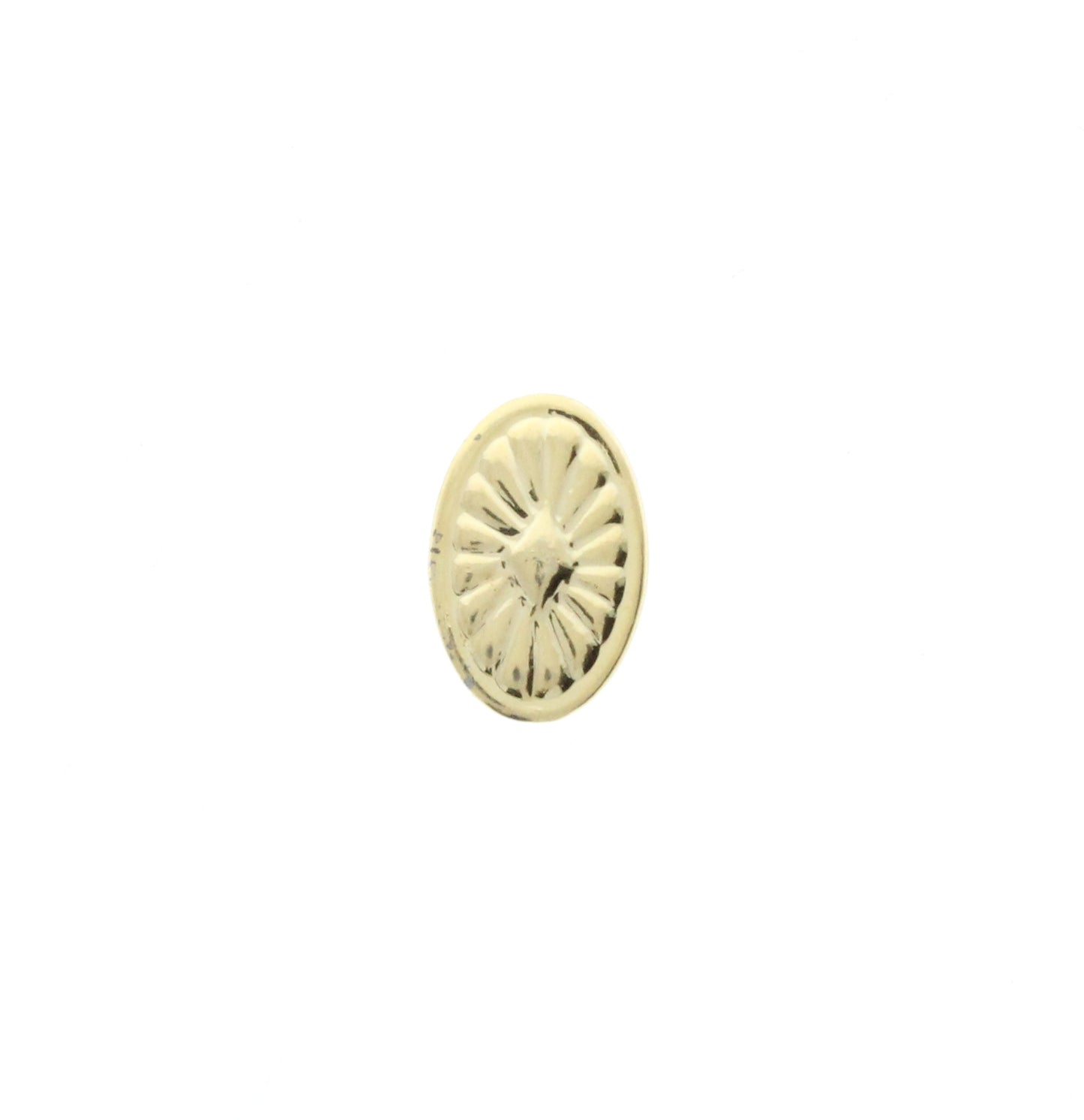 Bright Gold Concho Charm, Pk/6