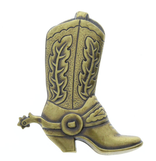 Antique Brass Vintage Western Cowboy Spur Boot, Pk/6